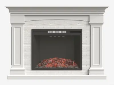Grand Electric Fireplace Deland 3D model