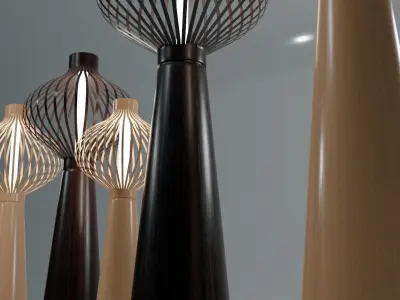 Motley III Floor Lamp Free 3D model