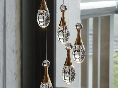 Pendant Modern LED Pendant Lamp Nordic Light Fashion Restaurant 3D model