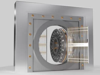 BANK VAULT DOOR Animated  3D model