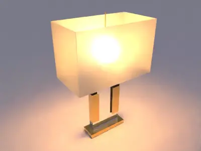 Glass Desk Lamp  Free 3D model