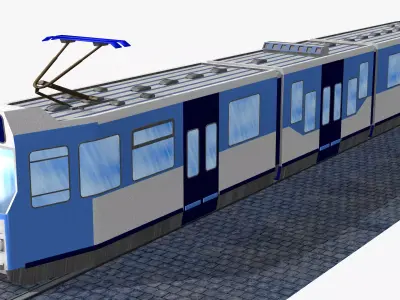 bn tram version 11 and-or 12 Low-poly 3D model