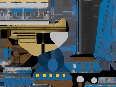 Red Alert Artillery Tower - Majestic and Powerful Next-Gen Maya  Low-poly 3D model