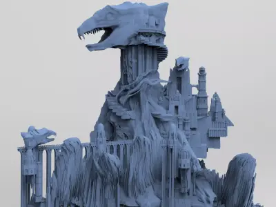 Eternia serpant rock 3D model