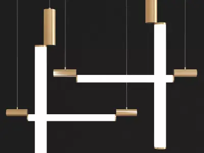 SVL Signal Pendant light 3d model Low-poly 3D model
