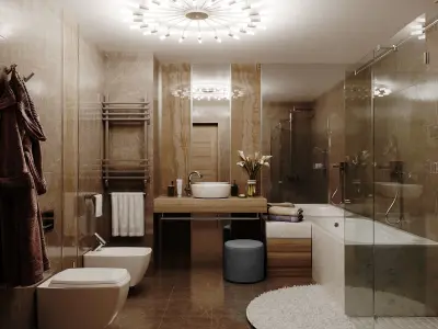 Bathroom modern 3D model