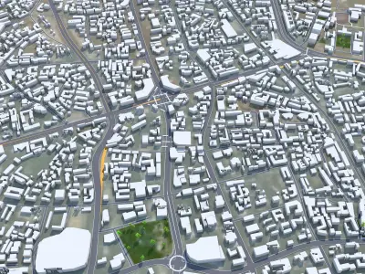 Guiyang Guizhou China 60km AI Low-poly 3D model