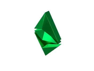 Ethereum Classic v2 005 Low-poly 3D model