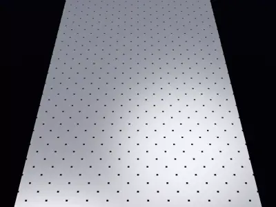 Perforated panel with 2 percent opening 25O125 3D model
