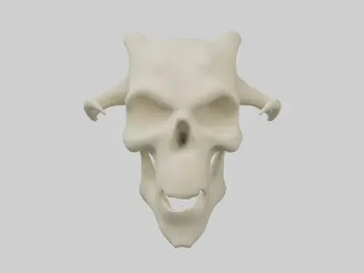 Demon Skull v1 001 Low-poly 3D model