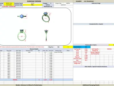 Round Cut Solitaire Engagement Ring CAD Design 3D print model