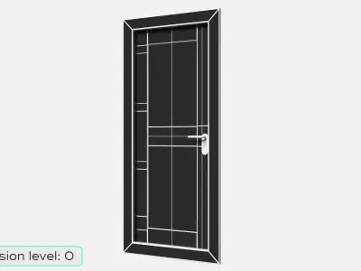 Oak Ship Door 3D model