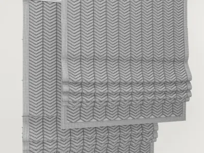 Roman shade v 3D model