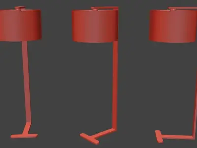 Floor lamp GUEST Low-poly 3D model