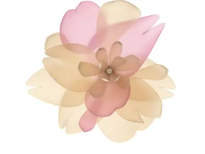 Light art cherry blossom pendant artisan  lighting fixture 3D model