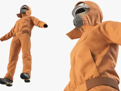  Protective Winter Work Suit Orange 