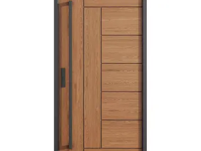 Interior door 4 Low-poly 3D model