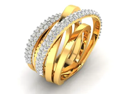 Women Ring 3D print model 54
