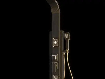 Klipen Anneta Black Shower Panel 3D model