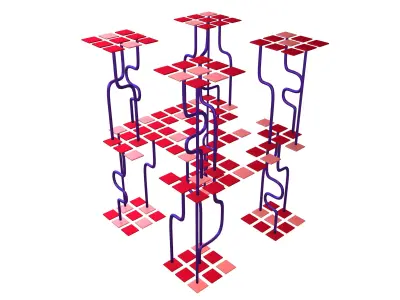 AI Generative Network Icon v1 005 Low-poly 3D model