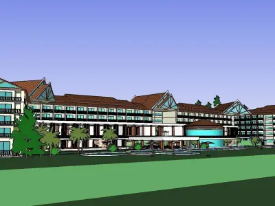 vacation spot-Resort-Fashion Leisure Hotel-0162 3D model