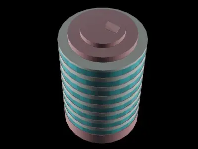 Stylized Building 4 - Mobile Game Asset Free low-poly 3D model