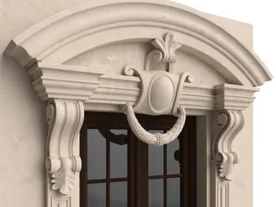 Classic balconies 2 3D model