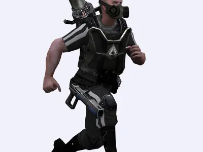 3DRT - Heavy Troopers Low-poly 3D model