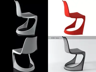 290 Cantilever Chair 3D model