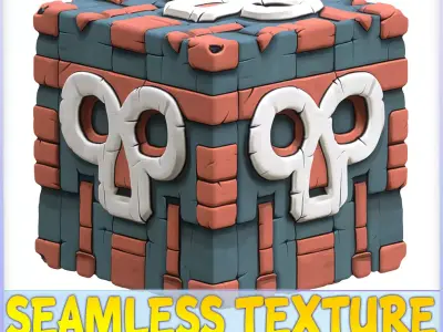  Stylized Wall Seamless Texture Texture 10