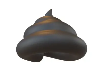Pile of Poo v2 004 Low-poly 3D model
