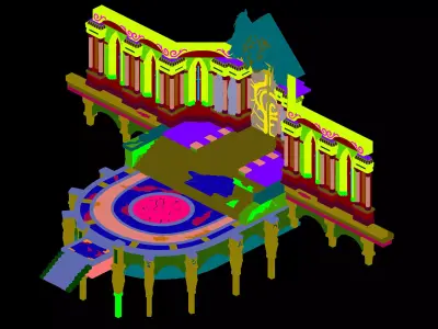 Palace - Temple 01 3D model