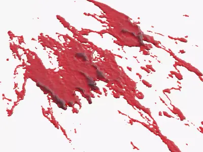 Swirly Blood Splatter vol1 4 3D model
