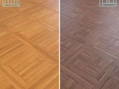 Parquet - Laminate - Wooden floor 2 in 1 Low-poly 3D model 69