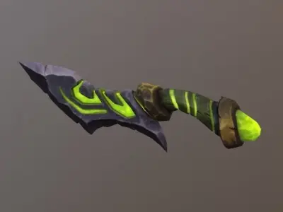 Rock Sword Dagger Low-poly 3D model