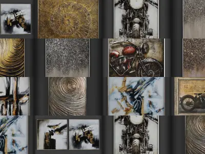 Collection of Picture Frames - 20 sets 3D Model Pack 22