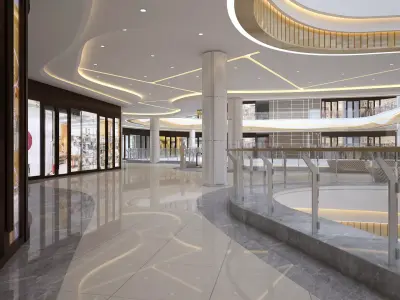 Modern Shopping Mall 03 3D model