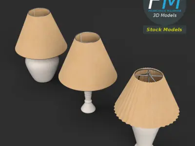 Abat-jours 3 lamps 3D model