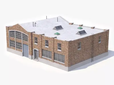 Industrial Building 44 PBR Low-poly 3D model