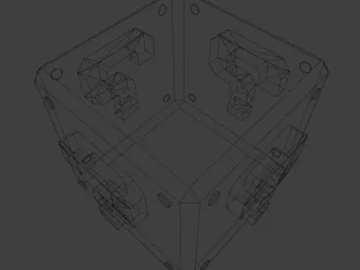 Mario Mystery Block Free low-poly 3D model