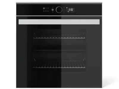 Oven 3D Model electric with glass door 3D model