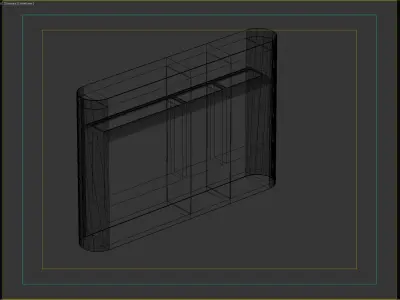 Modern Outdoor Recycling Bin for Public Spaces 3D model