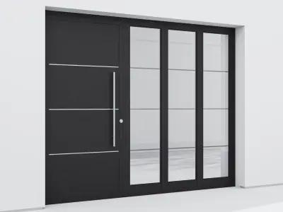 Aluminium door 134 3D model