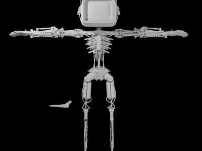 Cyberpunk Robot 3D model