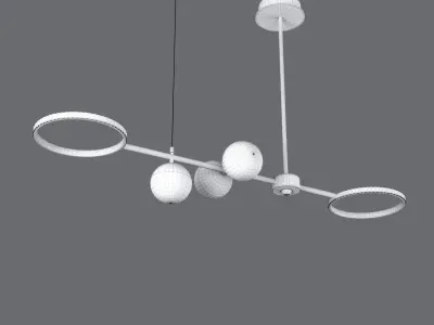 BWG pendentif led lamps Low-poly 3D model