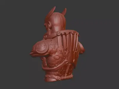 Guyver Head Bust 3D Model - STL Printable Sci-Fi Robot 3D print model