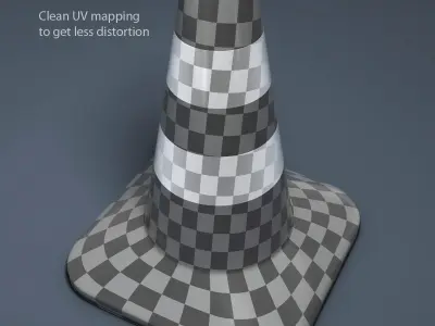 Traffic Cone 3D model