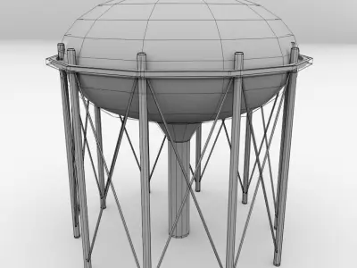 Water Tower V3 3D model