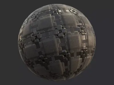 Sci-Fi Military Seamless PBR Texture 82 Texture