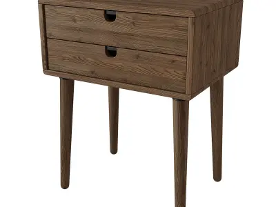 Mid Century Nightstand bedside table 3D model